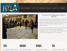 Tablet Screenshot of nygeographicalliance.org